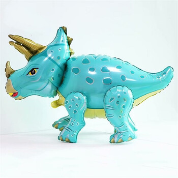 心翼六一儿童侏罗纪恐龙站立立体气球卡通幼儿园周岁生日派对气球装饰