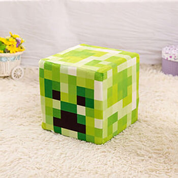 凯蒂奥minecraft我的世界苦力怕史蒂夫tnt创意毛绒玩具公仔抱枕动漫