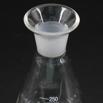 海斯迪克 HKCL-197 碘量瓶 磨口定碘三角烧瓶 玻璃碘量瓶 定碘锥形烧瓶 250ml