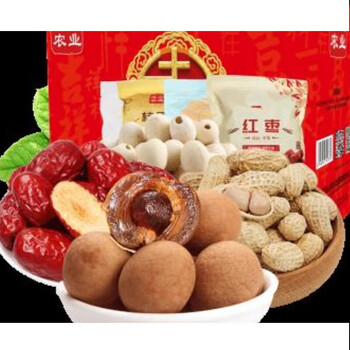 特产优联枣生桂子礼盒装红枣花生6a桂圆干莲子结婚伴手礼婚庆商品