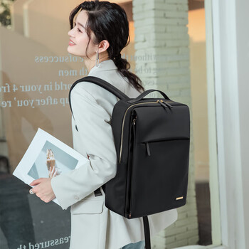 高尔夫（GOLF）双肩包女电脑包15.6英寸笔记本商务出差旅行背包大学生书包通勤