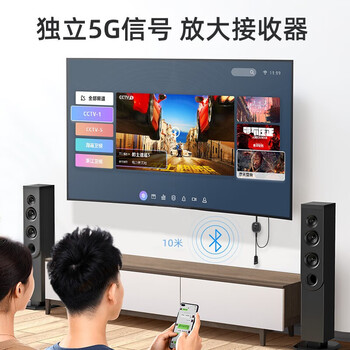 毕亚兹 竖屏/横屏直播手机无线投屏器《连接简单》4K hdmi音视频同屏传输器 抖音苹果安卓连立式电视机