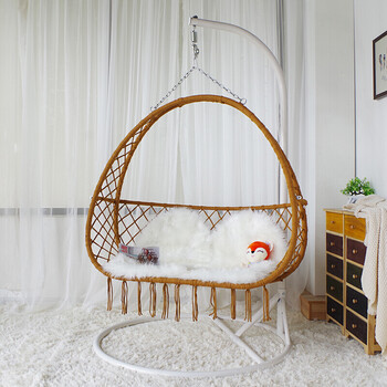 吊椅网红吊篮藤椅卧室秋千少女单人家用室内阳台吊兰椅吊床摇篮椅b款