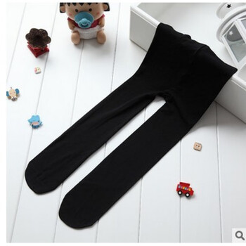 女童连裤袜春秋薄款白色舞蹈袜夏儿童打底袜宝宝裤袜婴儿丝袜 黑色连