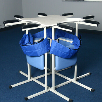 tificy器械店 单双四人站立架儿童直立架绑带放脚踏板腿部 康复 训练