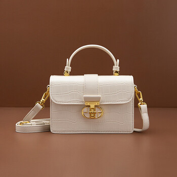 chasengkeithck女包小众设计盒子包女2023新款潮鳄鱼纹手提包百搭单肩