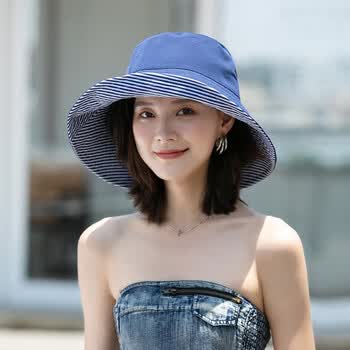 云初墨帽子女秋冬遮阳帽女户外凉帽大檐太阳帽女旅游骑车大沿帽女沙滩