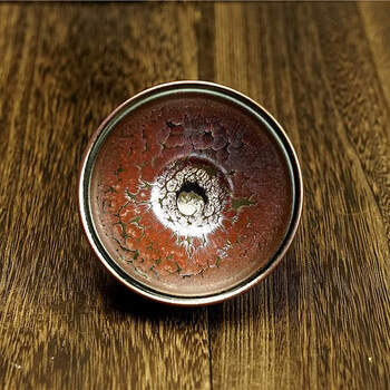 【下单送好礼】【非遗传承人】 邹云源 虹彩油滴盏 实物以直播间为准i