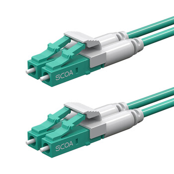 数康（SCOA）万兆多模光纤跳线LC-LC短尾套3米 OM3双芯尾纤 Φ2.0低烟无卤阻燃 电信级光纤线S-2LC-LC-MT3