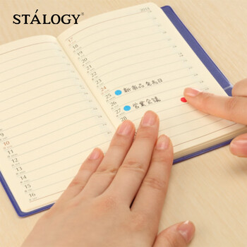 STALOGY 标签贴 标签纸贴纸 口取纸 便利贴 贴纸标签 圆点贴 便签 索引纸 16mm 混色空洞