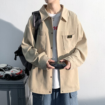 富铤fortei衬衫男2022夏季休闲时尚青年大码休闲运动外套男装fksj6082