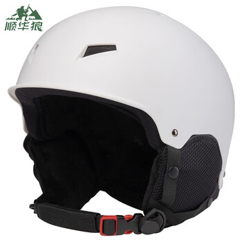 顺华狼 滑雪头盔 滑雪溜冰头盔可调节头围户外滑雪男女通用安全帽