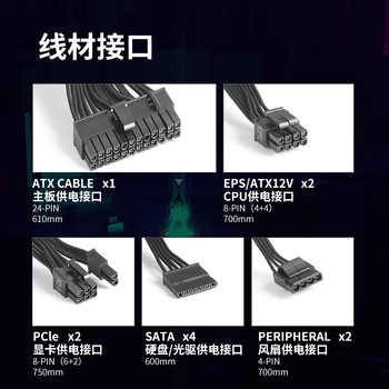 长城(Great Wall)额定550W X5金牌全模电脑电源(漏电监测/全电压/单路12V/70cm长线材) 长城(Great Wall)额定550W X5金牌全模电脑电源(漏电监测/全电压/单路12V/70cm长线材)