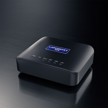 蓝阔PS211UW打印服务器支持两台USB打印机网络共享器 手机远程云打印电脑扫描USB设备共享云盒子