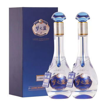 白酒 夢之藍M6+ 52° 550ml 未開栓 箱入りオリジナルグラス2個付き