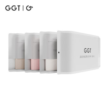 GGT日本抗菌雪花绒柔软毛巾洗脸巾男女家用洗脸洗面巾洗澡擦手 浅咖