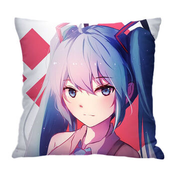 唯冠伦初音未来抱枕miku周边二次元动漫枕头来图定制双面靠垫生日礼物