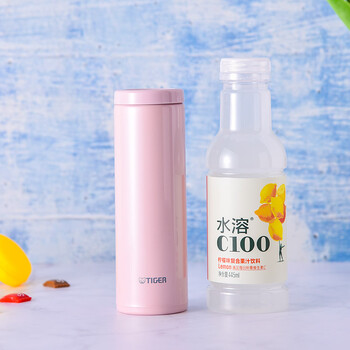 虎牌（TIGER）保温保冷杯轻量型不锈钢时尚水杯MOC-A30C-PP粉色300ml