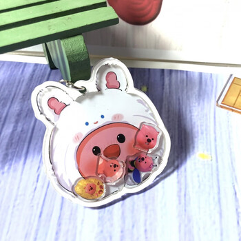 loopy摇摇乐小海狸露比钥匙扣挂件亚克力可爱书包高颜值学生礼物 摇摇