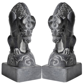 石雕吸水兽石墩蚣蝮门口避水兽风水摆件青石精雕刻滴水兽店铺家用门墩