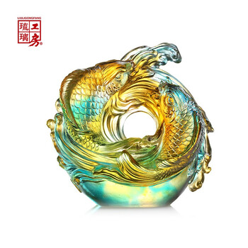 琉璃工房　龍 琉璃工房-五向青云-玄武和安
