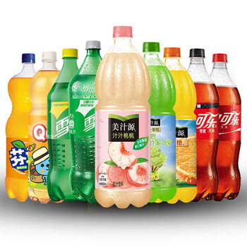 可口可乐系列2升可乐雪碧芬达美汁源果粒橙酷儿组合饮料 芬达橙味2升