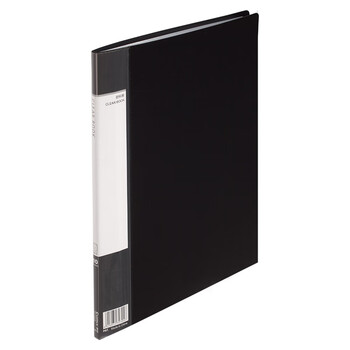 齐心(Comix)A4/10页资料册文件活页收纳册插袋档案文件夹学生试卷科目收纳袋 黑色PF10AK