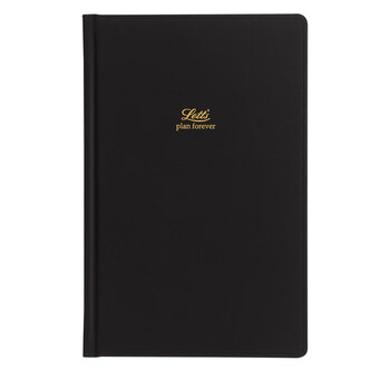 Filofax＆Letts联名款英国进口记事本ICON图标系列定页笔记本中号黑色日记型内页本090136