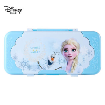 迪士尼(Disney)小学生笔盒 3层大容量文具盒 甜美多功能铅笔盒女孩幼儿园学习用品收纳 艾莎公主P88103 迪士尼(Disney)小学生笔盒 3层大容量文具盒 甜美多功能铅笔盒女孩幼儿园学习用品收纳 艾莎公主P88103