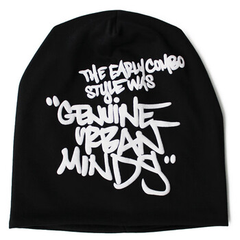 尤兰亚春秋绒线帽男季男韩版潮嘻哈字母包头帽针织套头帽女士毛线帽子