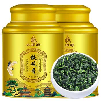 大师府 新茶铁观音浓香型特级安溪高山茶散茶罐装茶叶500g