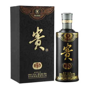 贵酒 年份系列 贵15 酱香型白酒 53度 500ml *2件