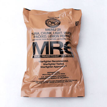 美国mre美军单兵口粮自热食品野战军粮户外自热食品野营应急干粮21号