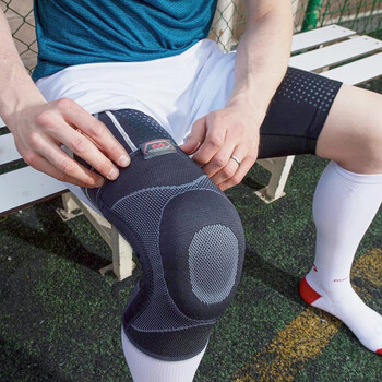 迈克达威（McDavid）5116网羽篮球护具四向高弹凝胶垫弹性筋条运动护膝 M码