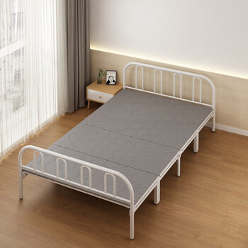 折叠床双人床便携家用午休床结实耐用单人午睡床便携式小床出租屋简易