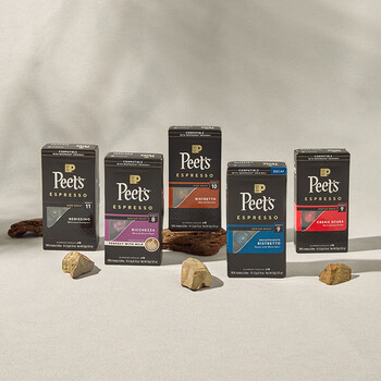 Peet's Coffee皮爷peets胶囊咖啡强度9微量咖啡因精粹浓缩法国进口53g(10*5.3g) Peet's Coffee皮爷peets胶囊咖啡强度9微量咖啡因精粹浓缩法国进口53g(10*5.3g)
