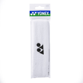 YONEX尤尼克斯运动头带跑步瑜伽健身透气吸汗头箍AC259白色单个装
