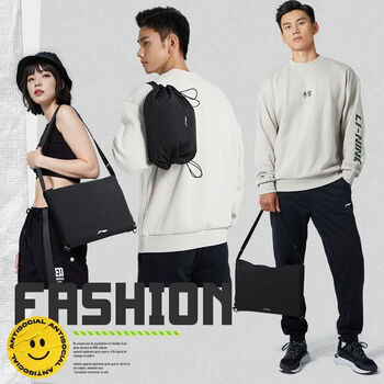 李宁（LI-NING）骑行补给包腰包斜挎包 运动骑行手机腰包大容量女户外单肩胸包