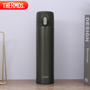 膳魔师（THERMOS）保温杯纯钛杯400ml男女士户外水杯子伴手礼生日礼物TCTD-BL