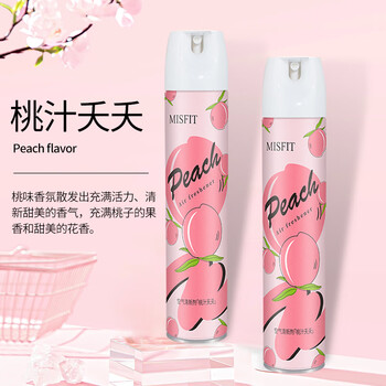 MISFIT空气清新剂370ml 桃香除臭持久留香室内净化剂车用家用客厅卫生间