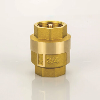 泽朗凡阀门四分内螺纹黄铜止回阀铜芯止逆阀弹簧立式球阀内丝单向阀 6