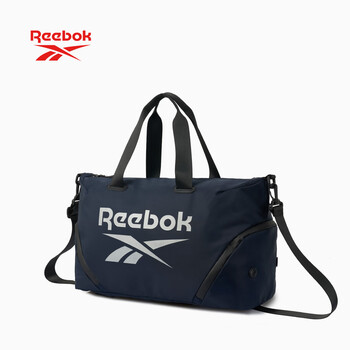 锐步防泼水耐磨健身包男女同款干湿分离独立鞋仓大容量斜挎包 藏青色