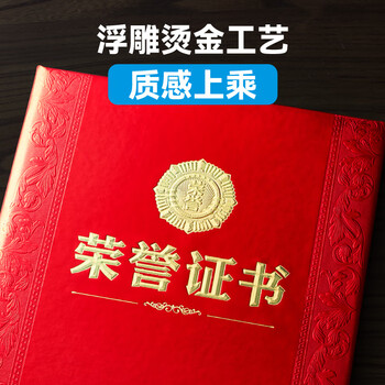 DSB 8K/10本装光面奖章款荣誉证书获奖证书颁奖证书奖状证书证书外壳 【附20张内芯】050806 DSB 8K/10本装光面奖章款荣誉证书获奖证书颁奖证书奖状证书证书外壳 【附20张内芯】050806