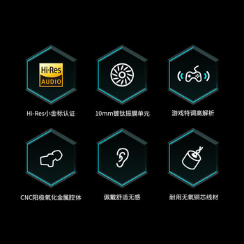 漫步者（EDIFIER）HECATE GM260入耳式3.5mm有线小耳塞 直播K歌音乐耳麦 电脑手机线控带麦电竞游戏吃鸡耳机 黑色