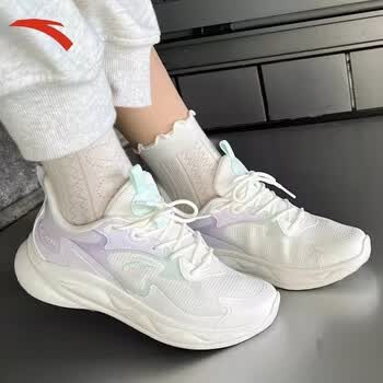 安踏(anta)女鞋运动鞋子女绵绵弹2023秋冬季跑步鞋软底休闲鞋轻便跳绳