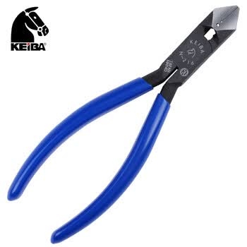 KEIBA 日本斜嘴钳剥线斜口钳电工偏口钳子剪线钳斜咀钳150mm马牌 N-216