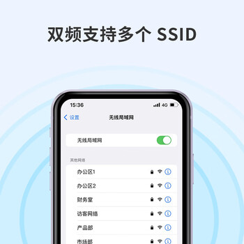 爱快（iKuai）千兆路由器 无线ap吸顶 ax1800 wifi6 商用/企业级 ac+ap 远程控制/全屋组网 poe供电H19