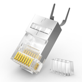 秋叶原（CHOSEAL）六类水晶头 工程网线屏蔽水晶头 网线水晶头 50个 QS6666Z50