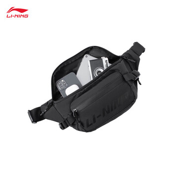 李宁单肩包男女款百搭健身腰包ABLS155