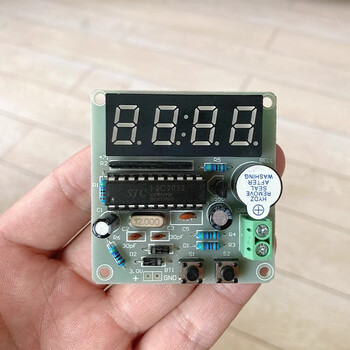 优品沃目 4位数字电子钟 单片机数字时钟 四位数字钟套件 电子制作套件散件